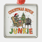 Kerstfilm Junkie Metalen Ornament (Voorkant)