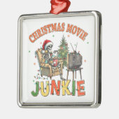 Kerstfilm Junkie Metalen Ornament (Links)