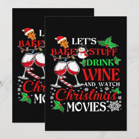 Kerstfilm kaart (Voorkant / Achterkant)