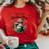 Kerstfilm kijken naar T-shirt