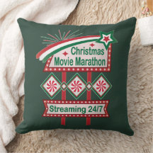 Kerstfilm Marathon Retro Marquee Feestelijk