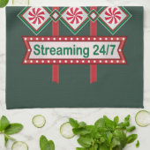 Kerstfilm Marathon Retro Marquee Feestelijk Theedoek (Gevouwen)