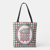Kerstfilm Marathon Retro Marquee Feestelijk Tote Bag (Achterkant)