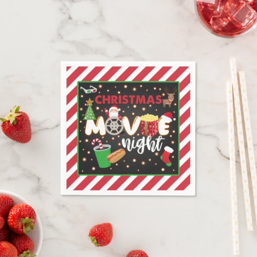 Kerstfilm Night Napkin Servet (Insitu)