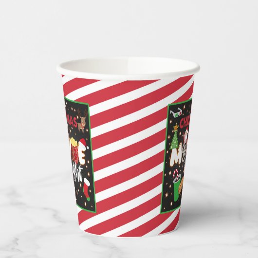Kerstfilm, night Paper Cup Papieren Bekers (Links)