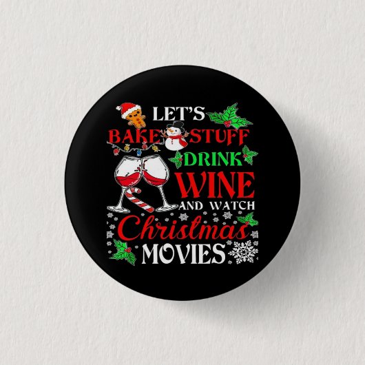 Kerstfilm ronde button 3,2 cm (Voorkant)
