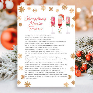 Kerstfilm Trivia Spel Feestdagenkaart