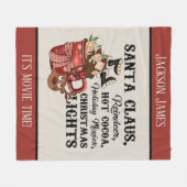 Kerstfilm: voeg naam feestdag toe fleece deken (Voorkant (Horizontaal))