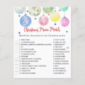 kerstfilmkaartbrochure voor gelijke games flyer (Voorkant)