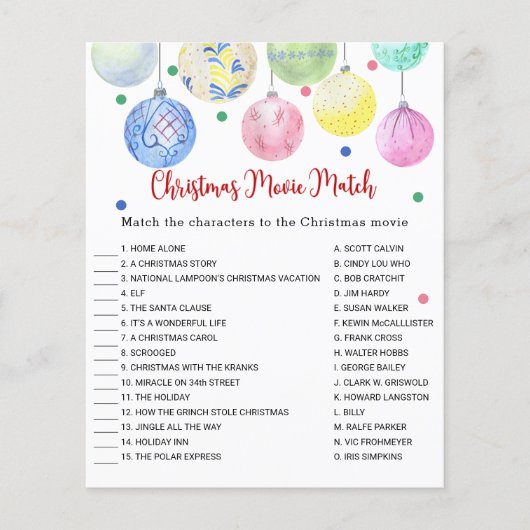 kerstfilmkaartbrochure voor gelijke games flyer (Voorkant)