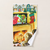 kerstfilms bad handdoek (Handdoek)