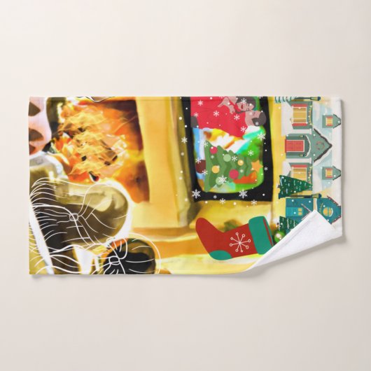 kerstfilms bad handdoek (Handdoek)