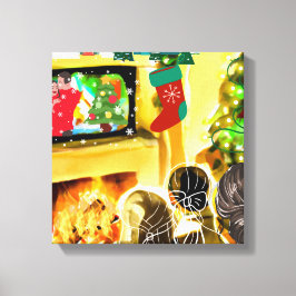 kerstfilms canvas afdruk