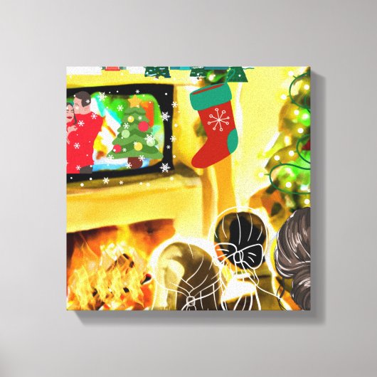 kerstfilms canvas afdruk (Voorkant)