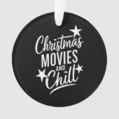 Kerstfilms en Chill Familie Kerstcadeau Ornament (voorkant)