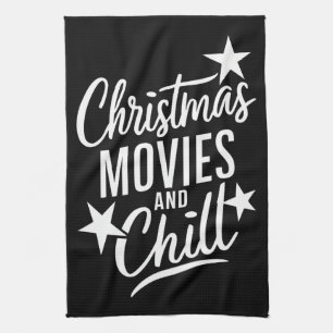 Kerstfilms en Chill Familie Kerstcadeau Theedoek