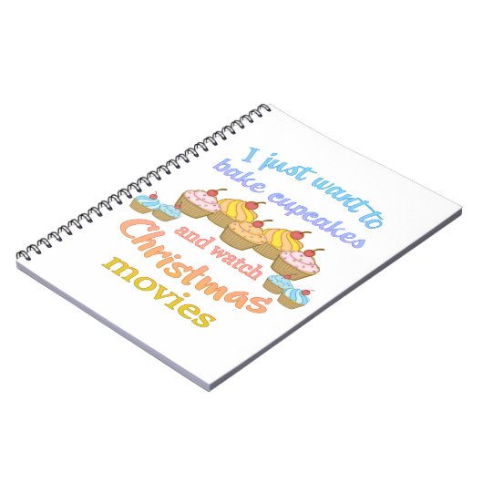 Kerstfilms en Cupcakes Notitieboek (Linkerzijde)