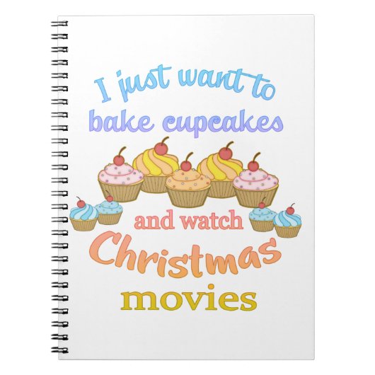 kerstfilms en cupcakes notitieboek (Voorkant)