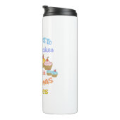 kerstfilms en cupcakes thermosbeker (Geroteerd rechts)