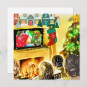 kerstfilms feestdagenkaart (Voorkant / Achterkant)