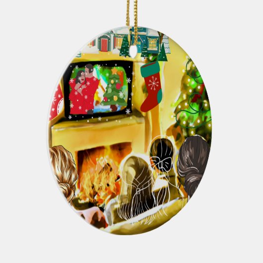 kerstfilms keramisch ornament (Rechts)