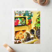 kerstfilms notitiekaartje (Voorkant / Achterkant in situ)