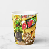 kerstfilms papieren bekers (Achterkant)