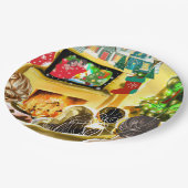 kerstfilms papieren bordje (Gekanteld)