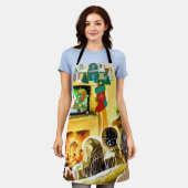 kerstfilms schort (Gedragen)