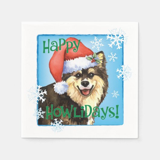 KerstFins Lapphund Napkins Servet (Voorkant)