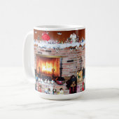 KERSTFIREPLACE  KOFFIEMOK (Voorkant links)