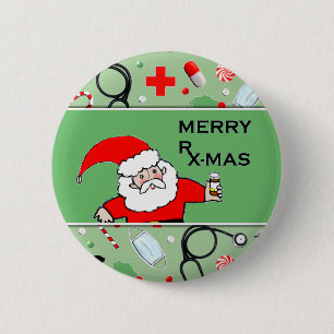 kerstflair ronde button 5,7 cm