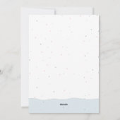 Kerstflamingo Feestdagenkaart (Achterkant)