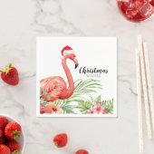 Kerstflamingo | Kerstwensen | Papier Servet (Insitu)