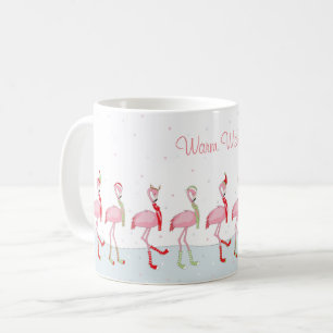 Kerstflamingo Koffiemok