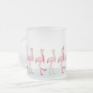 Kerstflamingo Matglas Koffiemok