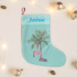 Kerstflamingo Naam Kleine Kerstensok Kerstsok