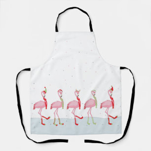 Kerstflamingo Schort