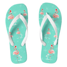 Kerstflamingo teenslippers
