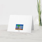 Kerstflamingo's Kerstgroetkaarten. Feestdagen Kaart (Achterkant)