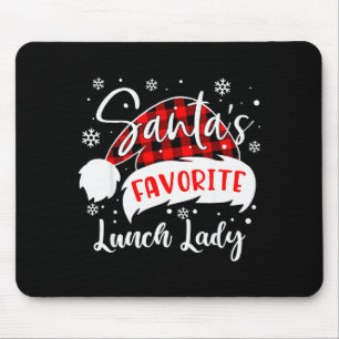 Kerstflanel van Sinterklaas' favoriete lunchdameho Muismat