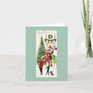 KerstFlash Bulb-foto - de Good Old Days Hol Feestdagen Kaart