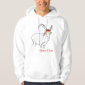 kerstflauwte geitentekening hoodie (Voorkant)