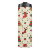 kerstfles thermosbeker (Voorkant)