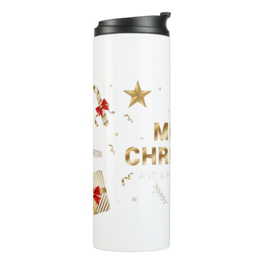 Kerstfles Thermosbeker (Gedraaid links)