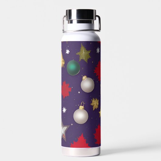Kerstfles voor trendy vrouwen waterfles (Achterkant)