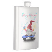 kerstflesje — Gift Skater Gnome met cadeaus Flacon (Rechts)