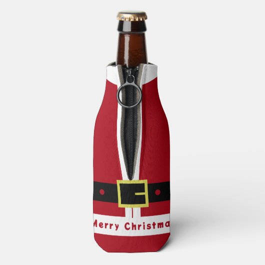 kerstflesje — kerstcadeau flesjeskoeler (Fles Achterkant)