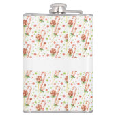 kerstflesje met Snoepjes op maat Heupfles (Achterkant)