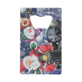 kerstflesje Open Happy Friends Fun Creditkaart Flessenopener (Achterkant)